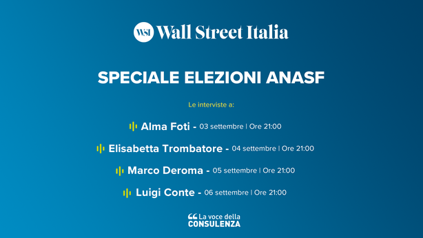 Speciale elezioni Anasf, Wall Street Italia intervista i capolista ogni sera dal 3 al 6 settembre