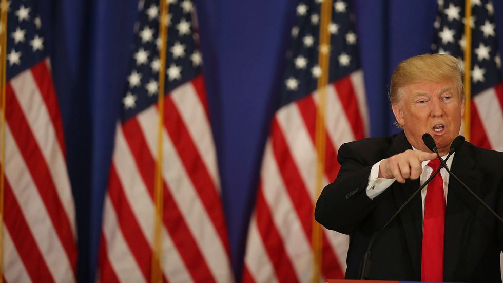 Donald Trump Holds News Conference In Jupiter, Florida