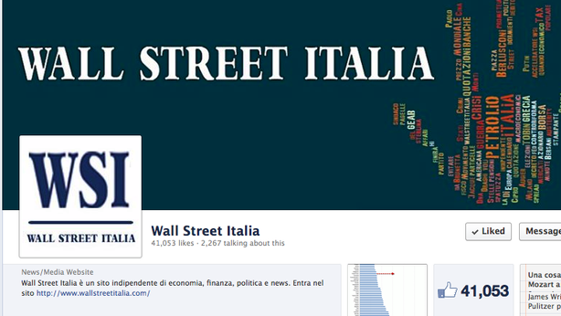 Wall Street Italia cresce su Twitter e Facebook
