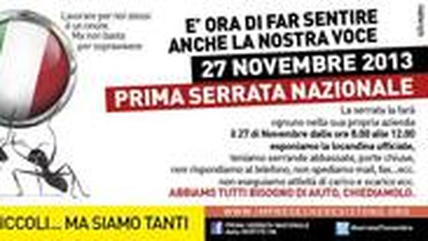 Un paese che muore di tasse, via a prima serrata nazionale partite Iva