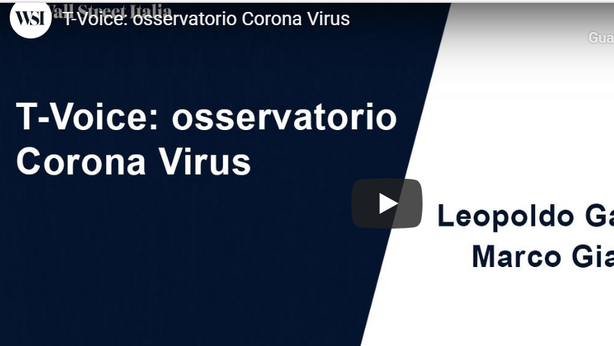 Coronavirus, primo appuntamento con l’osservatorio T-Voice (VIDEO)