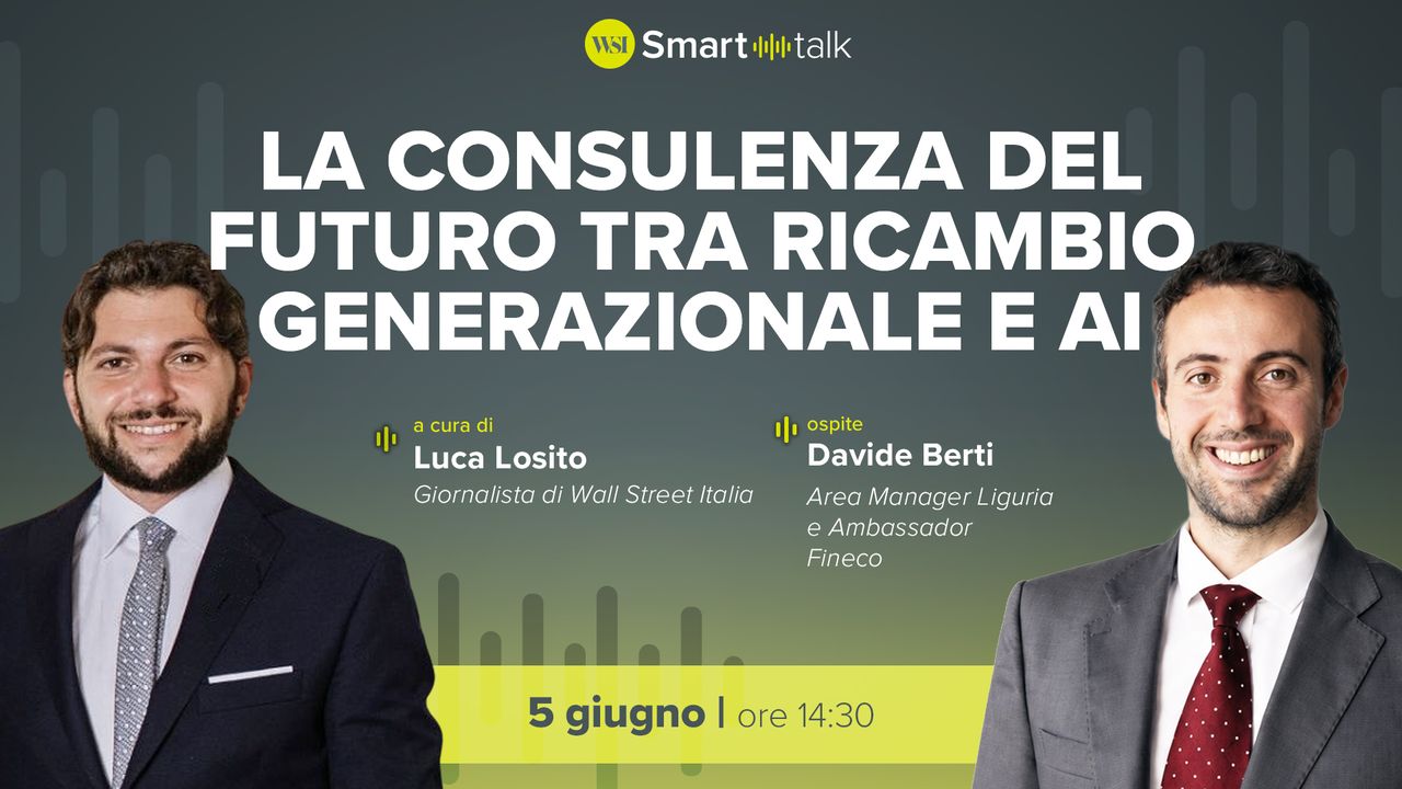 La consulenza del futuro tra ricambio generazionale e AI, Davide Berti (Fineco) venerdì a Smart Talk