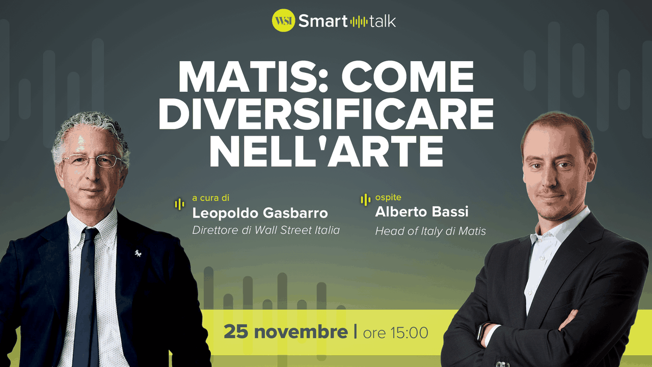 Come diversificare nell’arte. Alberto Bassi di Matis oggi a Smart Talk