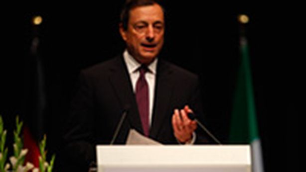 Draghi: ripresa in secondo semestre 2013
