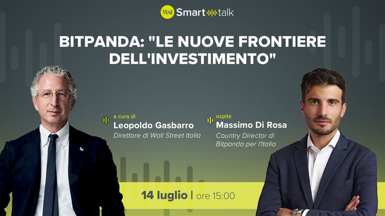 Bitpanda: “Le nuove frontiere dell’investimento”, Massimo Di Rosa oggi a Smart Talk