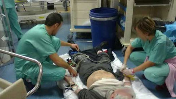 Sanita’ shock: in un ospedale di Roma pazienti malati curati per terra