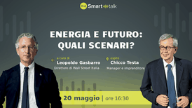 Energia e futuro: quali scenari? Chicco Testa mercoledì alle 16.30 a Smart Talk