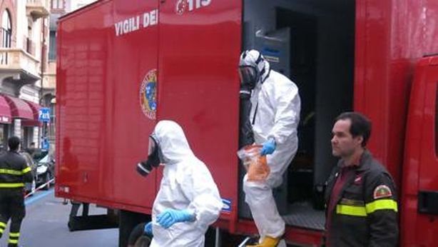 Equitalia: trovata una bomba a mano
