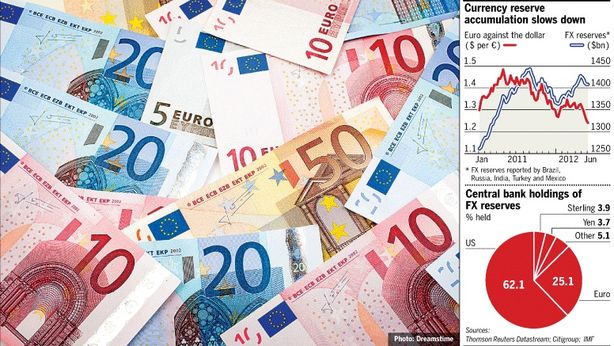 Euro debole: le banche centrali dei paesi emergenti vendono