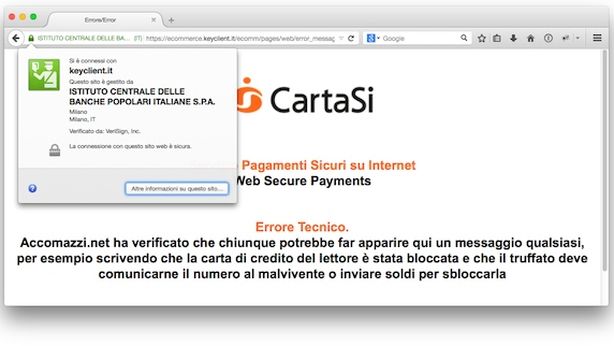 Chi utilizza questa carta di credito online rischia di essere truffato