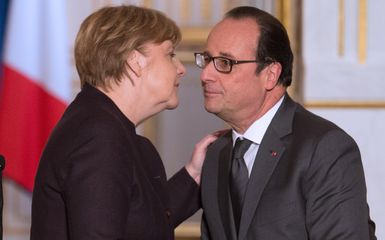 Incontro tra Angela Merkel e Francois Hollande