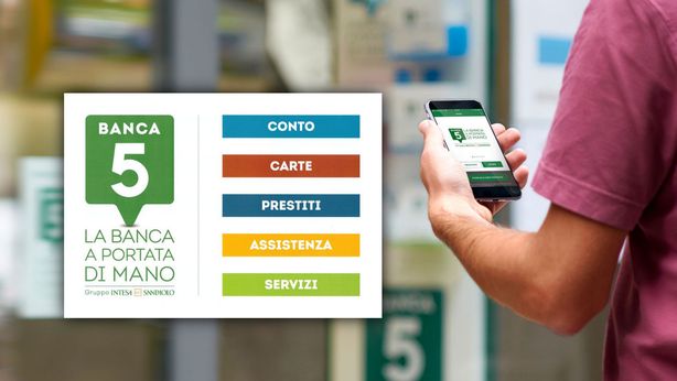 Banca 5 (Intesa): dal 1° febbraio prelievo denaro contante fino a 250 euro al giorno