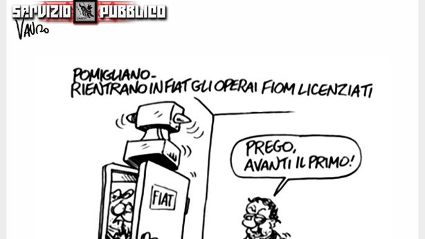 Fiat: reintegrati 19 operai di Pomigliano, non lavoreranno