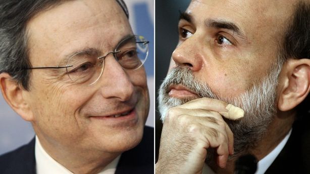 Draghi: “rischiato collasso totale credito, ora meno tasse”