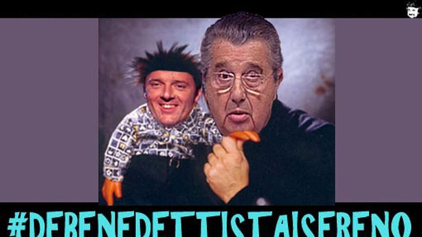 “Renzi, Arlecchino servo di Berlusconi e De Benedetti”