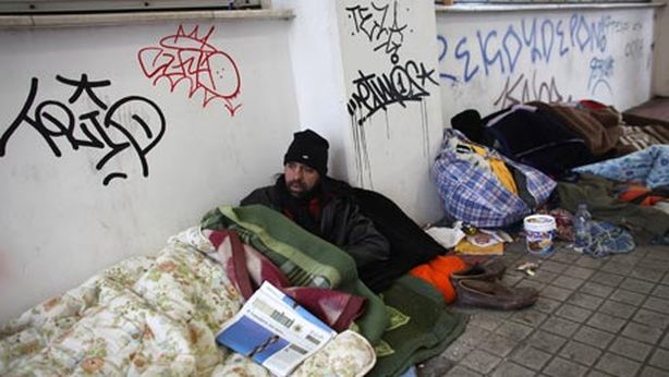 Crisi umanitaria in Grecia: numero record di senzatetto