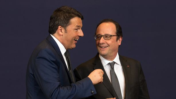 Renzi-Hollande: “Sei mesi di tempo per salvare l’Ue”