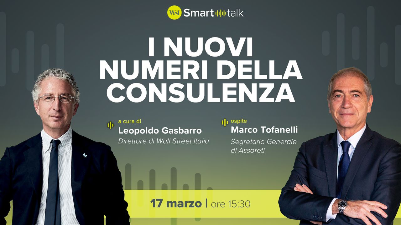 I nuovi numeri della consulenza, Marco Tofanelli di Assoreti martedì a Smart talk