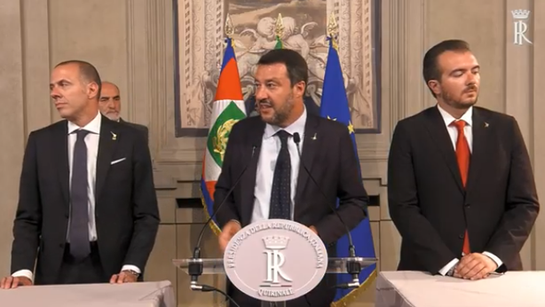 Consultazioni: la Lega di Matteo Salvini da Mattarella