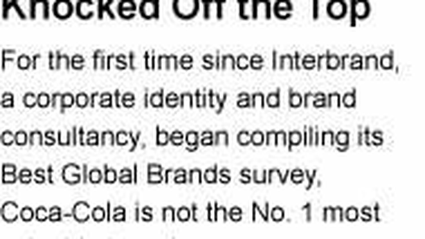 Apple scalza Coca Cola: è il marchio più prezioso