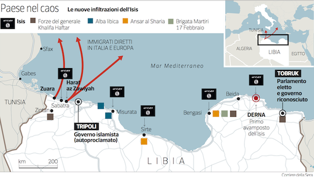 L’Italia pronta a dichiarare guerra all’Isis in Libia