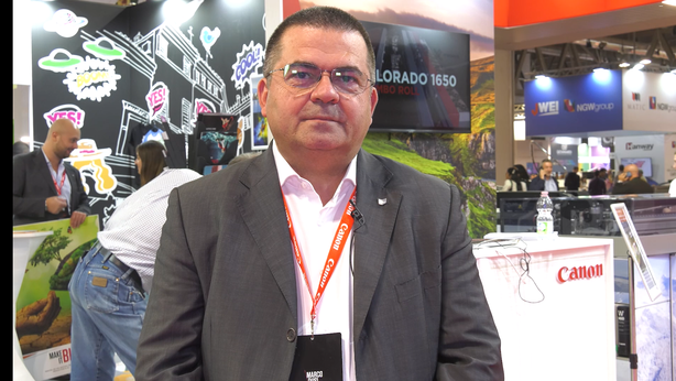 Viscom Italia, Marco Dusi illustra la strategia di Canon