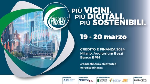 Credito e Finanza 2024: l’evento di ABI in programma per il 19 e 20 marzo