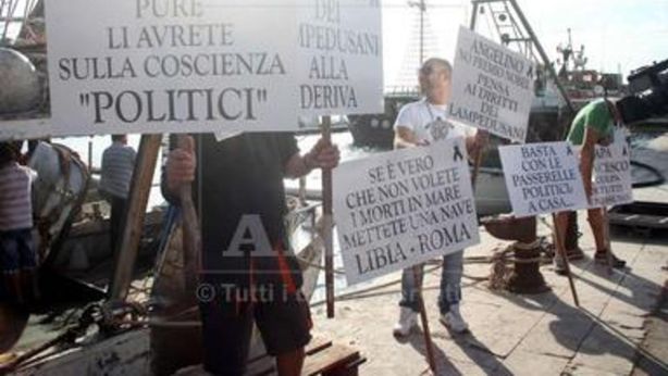 Letta, Alfano e Barroso insultati a Lampedusa