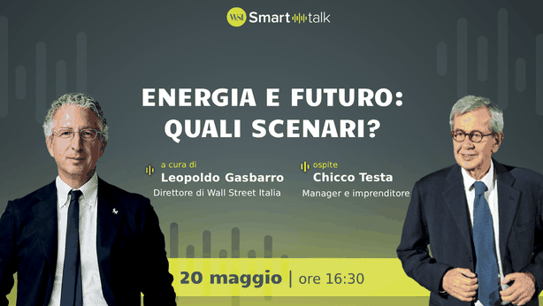 Energia e futuro: quali scenari? Chicco Testa mercoledì alle 16.30 a Smart Talk