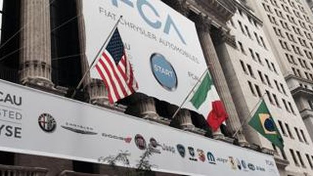 FCA debutta a New York. Titolo non entusiasma, chiusura in calo -1%