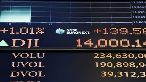 Dow Jones a un passo dal record storico di ottobre 2007