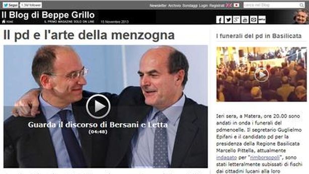 Grillo attacca: “larghe intese decise prima del voto”
