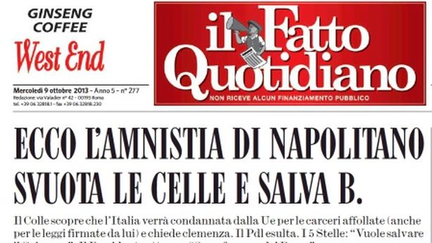Napolitano getta maschera, M5S strumentalizza
