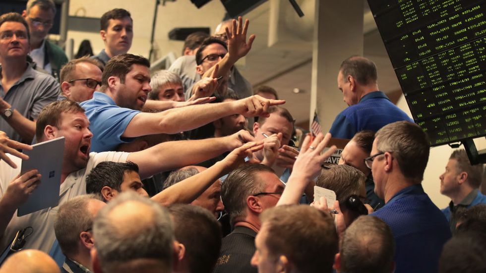 Traders React To Market Volatility On Floor Of Cboe